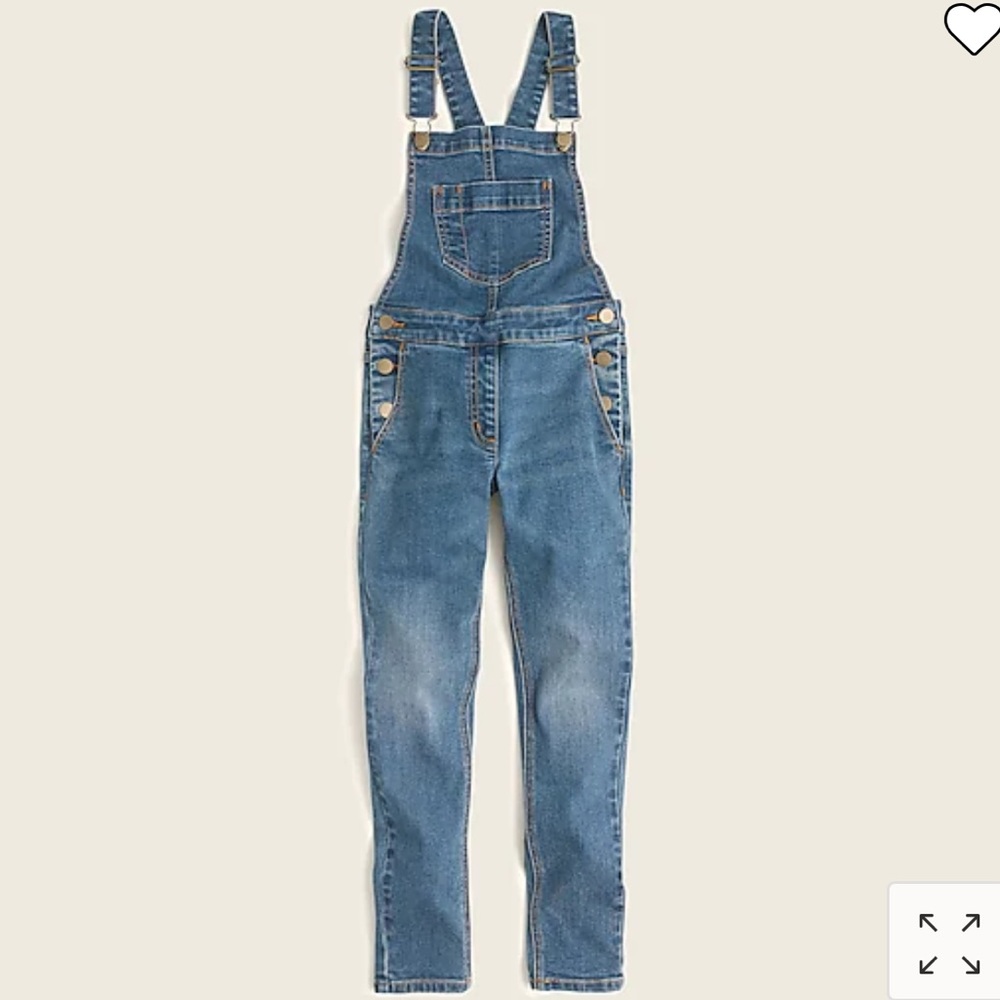 Crewcuts Girls’ Stretch-Denim Overalls